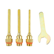 8Pcs Golden Copper Glue Nozzle Set with Wrench Multisize Replacement