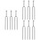 9Pcs Compact Silver 440Hz Tuning Forks for Guitar Tuning 6