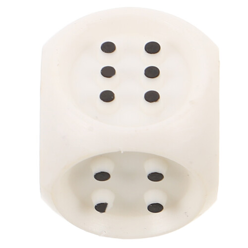 2Pcs White Plastic Tactile for Inclusive Board Games and Learning