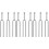 9Pcs Compact Silver 440Hz Tuning Forks for Guitar Tuning 4