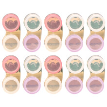 30Pièces Conteneurs Lentilles Colorés, Sécurisés, À