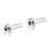 2Pcs Motorcycle Aluminum Throttle Grip Silver Universal 22Mm Handlebar 4