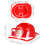 2Pcs Red Construction Toy Safety Fire Hat Educational Kids PVC 3