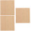 30Pcs Bamboo DIY Tags Rectangular Unfinished Khaki Cutouts for Crafts 7