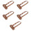 5Pcs Coffee Sleeves Reusable Handheld Cup Carrier Coffee Brown 6