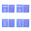8Pcs Durable Mahjong Shuffler Cards Portable Game Tool 8