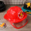 2Pcs Red Construction Toy Safety Fire Hat Educational Kids PVC 5