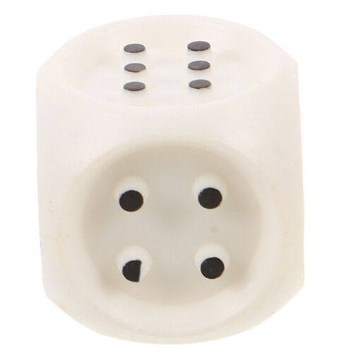 2Pcs White Plastic Tactile for Inclusive Board Games and Learning 1