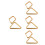 8Pcs Beige Wooden Pool Ball Rack Triangle for Precise Billiard Setup 7