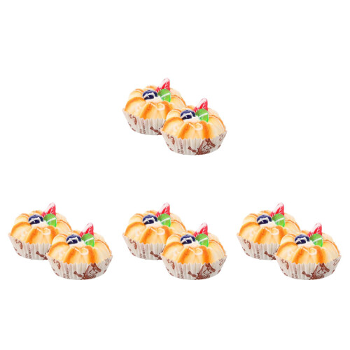 8Pcs Lifelike Fake PU Cake Model Decorative Props 2
