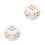 2Pcs White Plastic Tactile for Inclusive Board Games and Learning 5