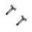 2Pcs Durable Silver Quick Release Pull Pin for Hydraulic Jack Use 7