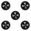 5Pcs Black Rv Air Vent Covers PP Plastic Adjustable Louvers for Home 4