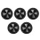 5Pcs Black Rv Air Vent Covers PP Plastic Adjustable Louvers for Home 8