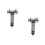 2Pcs Durable Silver Quick Release Pull Pin for Hydraulic Jack Use 9