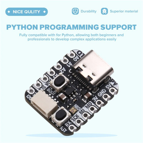 4900 QT Py RP2040 Microcontroller USB Type C Compact Microcontroller Ideal for DIY Electronics and Robotics Projects 1
