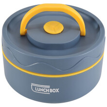 Matlunchbehållare, Lunchbehållare i Rostfritt Stål Bärbar Bento Box Matbehållare Blå A
