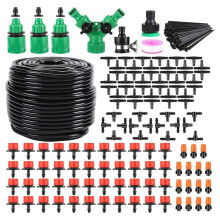 Zestaw do Nawadniania Kropelkowego Ogrodu System Nawadniania Kropelkowego 1/4 Cala Puste Rurki Zestaw do Kroplówki DIY Zestaw Automatycznego Sprzętu
