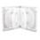 CD Storage Box 10-Piece Pack CD Case Plastic Double-Sided CD Storage Car CD Case Thickened DVD Case,White 1
