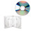 CD Storage Box 10-Piece Pack CD Case Plastic Double-Sided CD Storage Car CD Case Thickened DVD Case,White 5