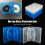 CD Storage Box 10-Piece Pack CD Case Plastic Double-Sided CD Storage Car CD Case Thickened DVD Case,White 3