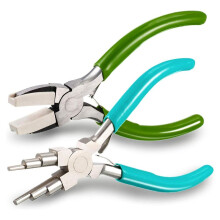 2 Pieces Jewelry Making Tool 6 in 1 Jewelry Pliers Wire Bending Pliers for Jewelry Making Beading Wire DIY Crafts