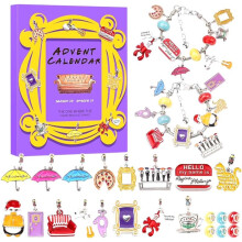 Adventskalender zum Selbermachen, Weihnachts-Charm-Armband, Weihnachts-Countdown-Kalender, TV-Show, Weihnachtsgeschenk für Frauen und Mädchen