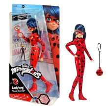 BANDAI - Miraculous Ladybug - Puppen-Mannequin 26 cm - Ladybug mit ihrem Telefon - Neuer Anzug mit Vinyl-Effekt - P50028