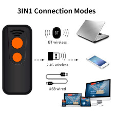 MJ-X7 Black 1800mAh 9.7x4.3x2cm 3-in-1 2D/1D Scanner