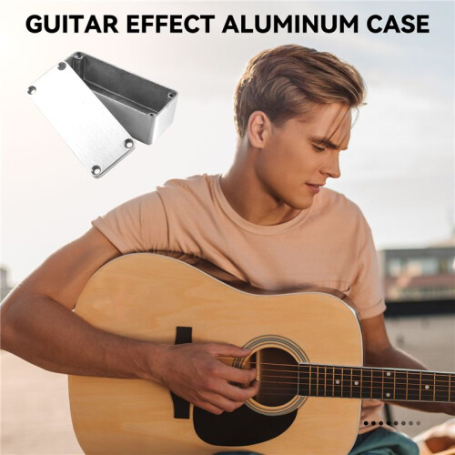 1 St Aluminium Stompbox Effekter 1590A Stil PedalhöLje för Gitarr 2