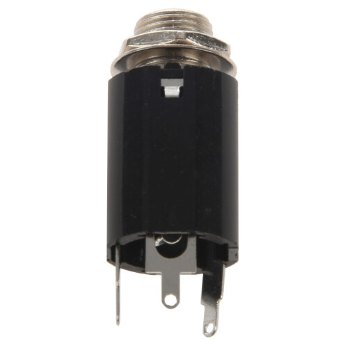 1Pc Svart Guitar Endpin Jack 6.35 IngåNg för Alla Gitarr Eq Pickup Output Gitarrdelar och TillbehöR