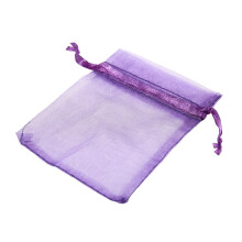 10 Pack Beautiful Dark Organza Gift and Favour Bags 7Cm x 9Cm