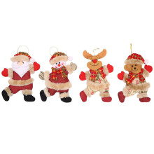 12PCS Santa Claus SnowmanDoll Christmas Tree Ornament Decoration Happy New Year Doll Hanging Pendant Decor