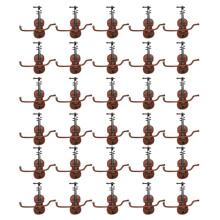 Santa Claus Wood Grain Violin Christmas Accessories Small Pendants DIY Decorations