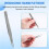 Fine Point Silver Tone Pointy Straight Tweezers 4 1/2" 4