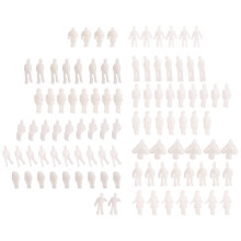 Modell People Figurer Skala 1:200 FöRpackning med Ca 100 St Vit, Blandad Stil