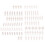 Model People Figures Scale 1:200 Pack of Approx.100pcs White Assorted Style 1