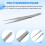 Pointe fine ton argent pincettes droite pointu 7