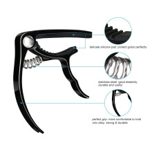 Guitar Capo Guitar Accessories Trigger Capo with 6 Free Guitar Picks for Acoustic and Electric Guitars - Also Ukulele and Banjo Capos (Black)