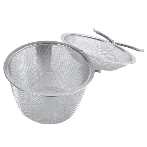 Extra Large Stainless Steel Twist Lock Mesh Tea  Tea Infuser with Hook Chain 1