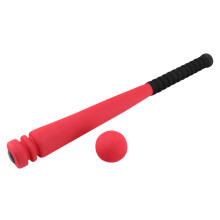 Mazza da Baseball nel Schiuma con Set di Giocattoli da Baseball per Bambini Dai 3 Ai 5 Anni, Rosso