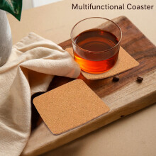 Self-Adhesive Cork Coasters,Cork Mats Cork Backing Sheets for Coasters and DIY Crafts Supplies (50, Square)