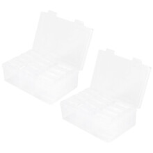 24 Pezzi Piccolo Organizzatore di Perline Contenitore di Perline Organizzatore di Stoccaggio Contenitori di Arte del Diamante Accessori con 2 Pezzi