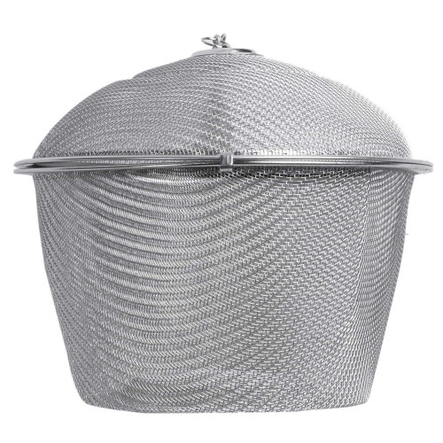 Extra Large Stainless Steel Twist Lock Mesh Tea  Tea Infuser with Hook Chain 2