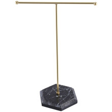 Jewelry Stand Display Necklace Holder T-Bar Plated Metal Tabletop Jewelry Organizer Tower for Show Jewelry Hanging A