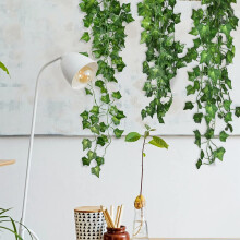 3 Pieces Artificial Hanging Ivy Vine 2.95 Feet Artificial Hanging Plants Wall Greenery for Indoor Outside Home Garden