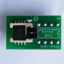 QFN8/WSON8/MLF8/MLP8/DFN8 TO DIP8 for CH341A TL866Ii RT809H/F T48 T56 EZP2023 Programmer, 6X5mm IC Chips Socket