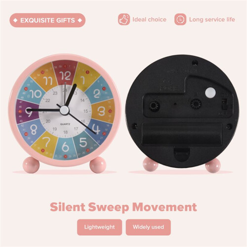 Educational Wall Clock for Kids Learning , Silent Non-Ticking Decorative Clock for Classrooms or Bedrooms 2