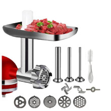 AcessóRio de Moedor de Alimentos de Metal para Misturador de Suporte  AcessóRios de Moedor Tubos de Recheio de Salsicha Lâmina de Moedor de