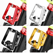 MUQZI voor Voordrager Tas Drager Blok 3 Gaten Voordrager Adapter Beugel voor Dahon Vouwfiets, Zwart
